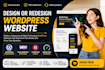 design, redesign, update, edit, copy clone or revamp wordpress website