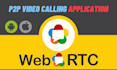 webrtc p2p video calling application