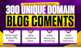 do 300 dofollow blog comment unique backlinks