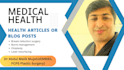 write authentic articles on plastic and reconstructive surgery