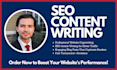 write SEO website content, blog posts, and sales copy