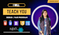 help you learn javascript, reactjs, nextjs, HTML, CSS