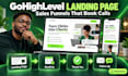 build a gohighlevel landing page and sales funnel that converts