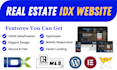 design your real estate website in wordpress, wix with idx mls