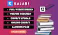 setup online course on kajabi website thinkific podia kajabi course