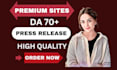 provide you a press release on premium sites on da 80