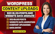 do wordpress content uploads, seo blog posts and website data migrate