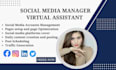 be your social media manager and virtual assistant