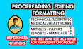 proofread, edit, and format your scientific, technical, or medical document