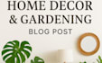 publish home decor and  gardening blog posts with SEO