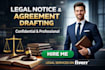 write legal notice and agreement