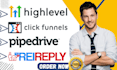 rei reply clickfunnels pipedrive gohighlevel pipeline pro sales funnel
