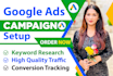 create, optimize, and manage your google ads campaign