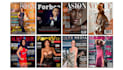 design professional modern magazine cover layout