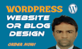 setup professional wordpress website or blog design