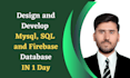 design and develop databases, mysql, firebase, mongodb etc