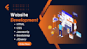 design, develop a responsive website with html, css, js, and bootstrap