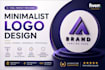 do pixel perfect minimalist logo design with precision