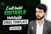 build editable hubspot email template