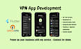 develop vpn app with admin panel, VPN app development