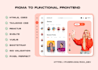 convert your UI design from figma to html, css , react, svelte