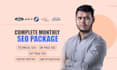 provide complete monthly SEO package for  google top ranking