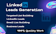 do linkedin lead generation and prospect list building using sales navigator