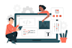develop a website using HTML, CSS, javascript, bootstrap