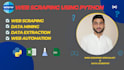 do data extraction, website scraping using python
