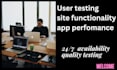 do usability test and functionality test for mobile apps, website, game app
