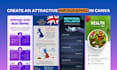 create a attractive infographic in canva
