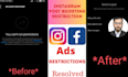 fix instagram post boosting restrictions