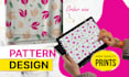 design custom seamless vector pattern design
