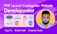 develop website using PHP laravel and codeigniter