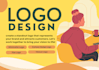 create a flat,and cartoon logo, with adobe illustrator