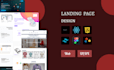 design and develop the next js landing page