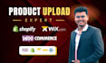 upload wordpress product and shopify products in woocommerce website