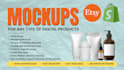 design etsy digital products with mockups