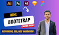 transform figma to html, xd to html, psd to html responsive bootstrap