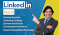 write professional engaging linkedin posts