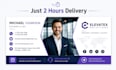 design modern HTML email signature for outlook, gmail