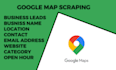 scrape google maps for business emails and lead generation
