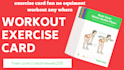 do design exercises, yoga, and workout flash cards designed