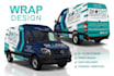 do van wrap design, car wrap design, truck wrap design with print ready files