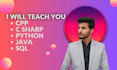 teach you cpp , csharp , python , c , java and sql
