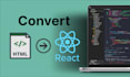convert HTML to react js or next js