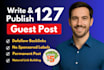 write and publish 127 guest posts with dofollow backlinks