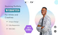 design a website for artists, artist portfolio website