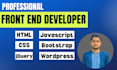develop websites using HTML,CSS,javascript,bootstrap and jquery