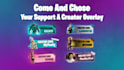 make you a fortnite support a creator code overlay